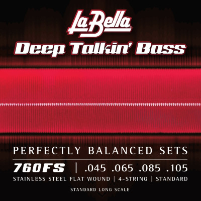 760FS Deep Talkin' Bass Комплект струн для бас-гитары, сталь, 45-105, La Bella