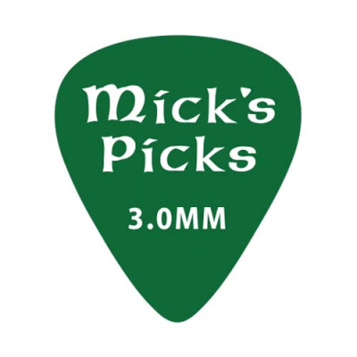 BASS-1 Mick’s Picks Медиаторы для бас-гитары (3шт), толщина 3мм, D'Andrea