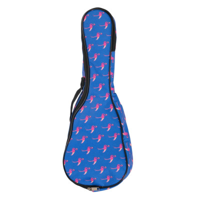 MZ-ChUS21-2flam Чехол для укулеле сопрано 21", ткань "фламинго", MEZZO