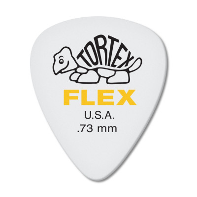 428R.73 Tortex Flex Медиаторы, 72шт, толщина 0,73мм, Dunlop