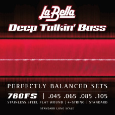 760FS Deep Talkin' Bass Комплект струн для бас-гитары, сталь, 45-105, La Bella