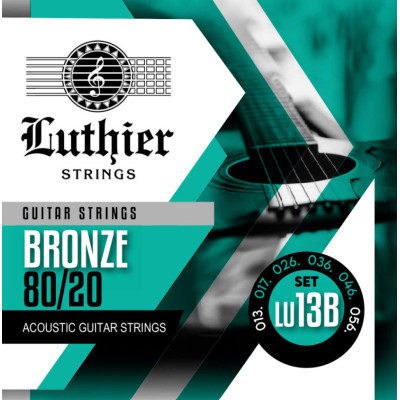 LU-13B Комплект струн для акустической гитары, бронза 80/20, 13-56, Luthier