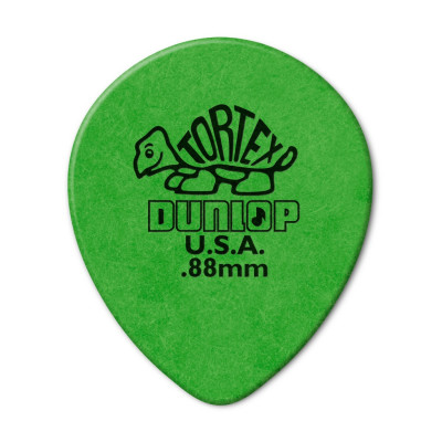 413R.88 Tortex Teardrop Медиаторы 72шт, капля, толщина 0,88мм, Dunlop