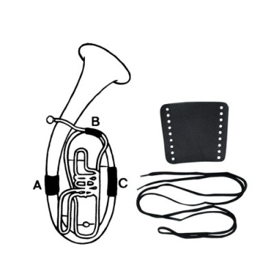 GEWA VALVE GUARD LEATHER B-Tuba part A защита рук (туба) 2 части