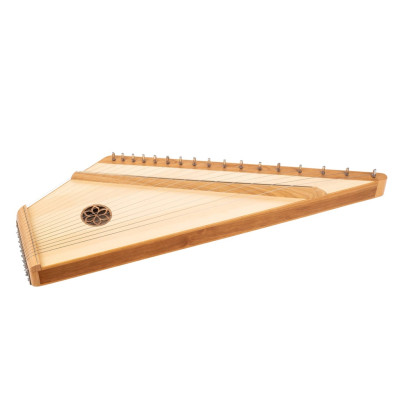 GU-11.34.17.56900 Гусли Звончатые крыловидные ПРИМА 17 струн, тв. породы, макс., светлые, Гусельник