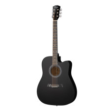 FFG-4101C-BK Акустическая гитара, с вырезом, черная, Foix