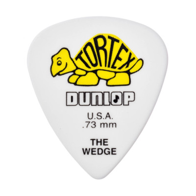 424P.73 Tortex Wedge Медиаторы 12шт, толщина 0,73мм, Dunlop