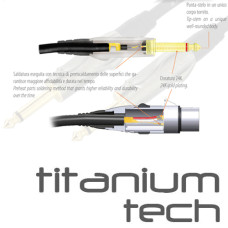 BESPECO TT50PP Кабель готовый инструментальный "TITANIUM TECH", JACK mono 90° - JACK mono 90°, 0,5м