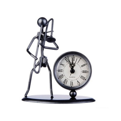 GEWA Sculpture Clock Trombone часы сувенирные тромбонист