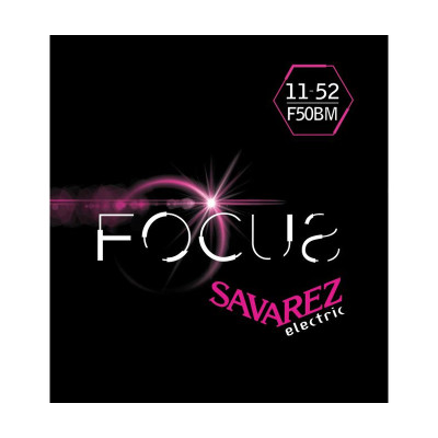 F50BM Focus Комплект струн для электрогитары, никелированные, 11-52, Savarez