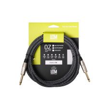 FAS-3(BK/WH) Кабель инструментальный, черный/белый, 3м, Leem