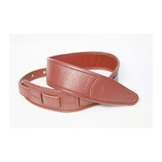 FL700001CU Leather Custom Ремень для гитары, кожаный, красный, Fidel