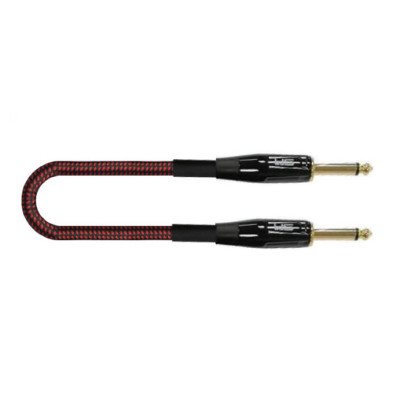 FRS-3(RD/BK) Кабель инструментальный, красный/черный, 3м, Leem