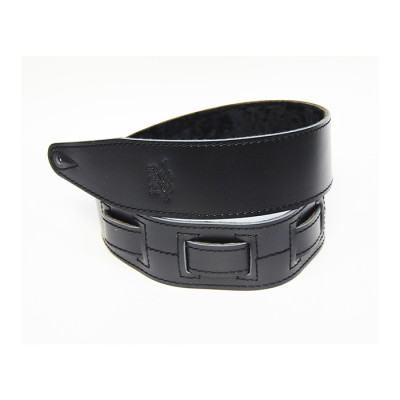 FL60043L21L Leather 21 Ремень для гитары, кожаный, черный, Fidel