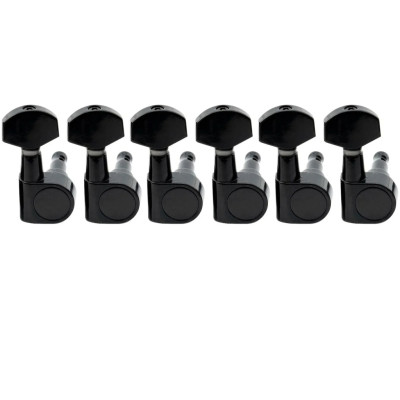 MX1350BK-6 Колки для гитары 6п, черные, Musiclily
