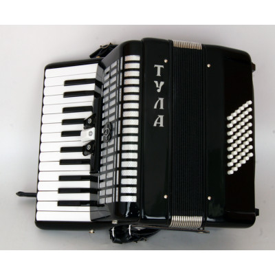 A-7-BK Аккордеон "Тула" 26х48-II-3, черный, Тульская Гармонь