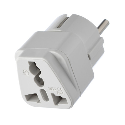 00-00025058 Сетевой переходник универсальный, белый, GoPower