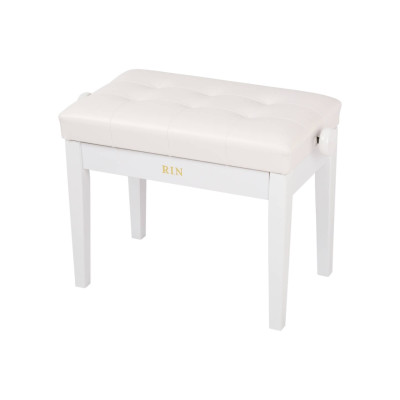 LB-21WHG Банкетка, белая, искусственная кожа, Rin