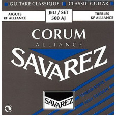 500AJ Alliance Corum Комплект струн для классической гитары, сильное натяжение, посеребр, Savarez