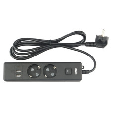 PC-5B-2M PowerCube Удлинитель, 2 розетки, 3 USB-порта, Электрическая мануфактура