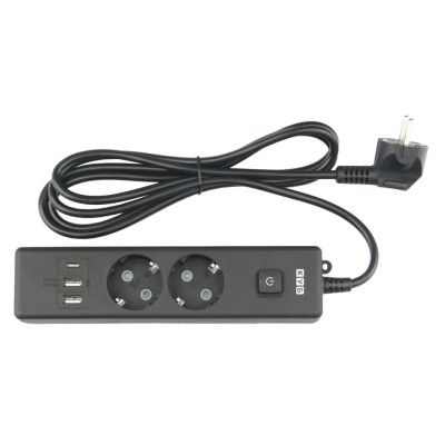 PC-5B-2M PowerCube Удлинитель, 2 розетки, 3 USB-порта, Электрическая мануфактура