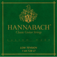 728LT Custom Made Green Комплект струн для классической гитары, низкое натяжение, Hannabach 728LT Custom Made Green Комплект струн для классической гитары, низкое натяжение, Hannabach