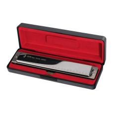 HS2401S Губная гармошка, тональность С, серебристая, JDR