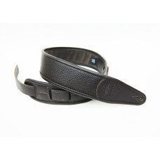 FL700002CU Leather Custom Ремень для гитары, кожаный, темно-коричневый, Fidel