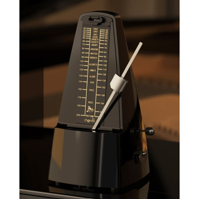 WSM-305-BK Метроном механический, черный, Cherub