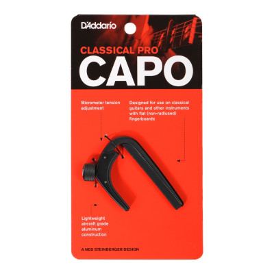 PW-CP-04 NS Capo Каподастр для классической гитары, черный Planet Waves