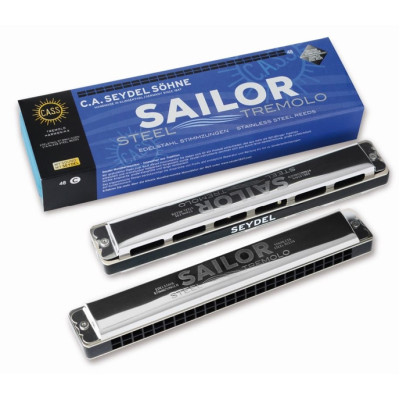 26480C Sailor Steel C Губная гармошка тремоло, Seydel Sohne