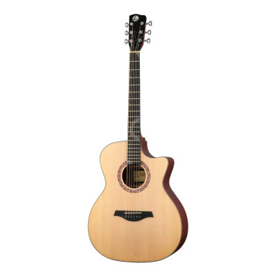LR1-40 Акустическая гитара, с вырезом, цвет натуральный, Luxars