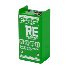 RE-GR Reamper Дибокс, преобразователь сигнала для гитары, пассивный, зеленый, Simpleway Audio