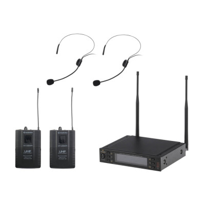 WF-U2302PP Беспроводная микрофонная система, 2 головных микрофона, Soundsation