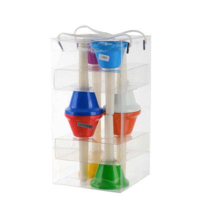 HB8 Цветные колокольчики с язычками, на ручках, 8шт по нотам  в упаковке. Fleet