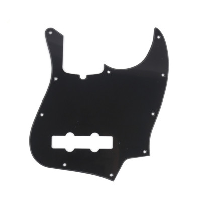 MX1302GB Пикгард для бас-гитары Jazz Bass Modern Style, 1 слой, черная, Musiclily