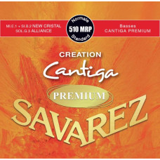 510MRP Creation Cantiga Premium Комплект струн для классической гитары, посеребренные, Savarez
