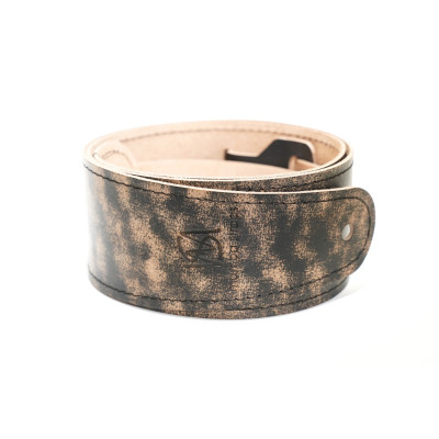 MB6061-128-2 Ремень для гитары, кожаный, пудра лофт, Mamba straps