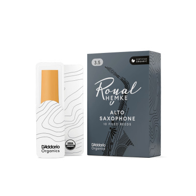 RHKP10ASX350 Royal Hemke Organic Трости для саксофона альт, размер 3.5, 10шт, D'Addario