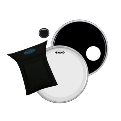 BD22B3 Набор пластиков для бас-барабана 22" + наклейка и демпфирующая подушка, Evans
