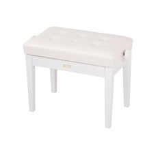 LB-21WHG Банкетка, белая, искусственная кожа, Rin