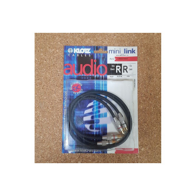 KLOTZ ALG-0,6 CC Unbalanced аудиокабель (2шт) RCA - RCA (0,6м)