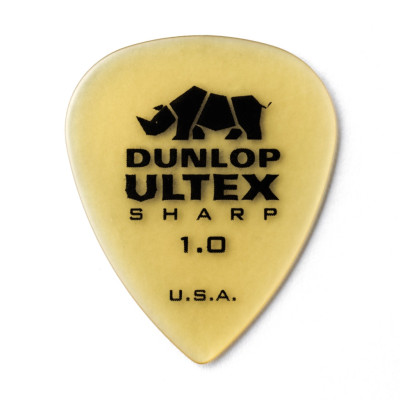 433P1.0 Ultex Sharp Медиаторы 6шт, толщина 1,00мм, Dunlop