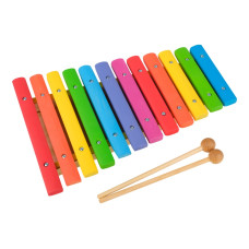 MD-KSC-12P Ксилофон 12 нот, с резонатором, цветной, До, Музыка Детям