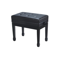 HY-PJ007-GLOSS-BLACK Банкетка, черная, искусственная кожа, Rin HY-PJ007-GLOSS-BLACK Банкетка, черная, искусственная кожа, Rin