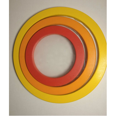 SDC-SET3 Slim Drum Рамочные барабаны 8", 10", 12", с палочкой, разные цвета, Sinkopa