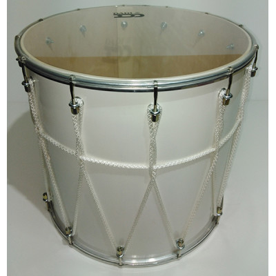 BK-14Bv Барабан кавказский 14" с веревкой, 34х35,6 см, цвет — белый, Мастерская Бехтеревых