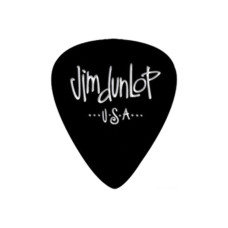 Dunlop 4830-03 Genuine Celluloid Black набор медиаторов, 4 варианта толщины, 432 шт