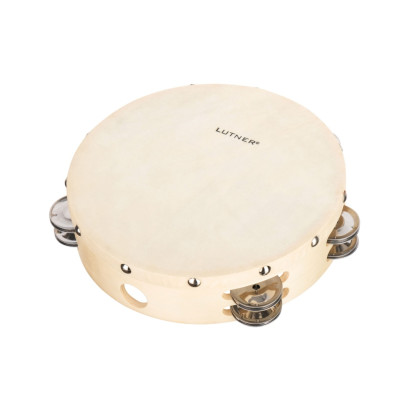 FLT-TH8-12 Тамбурин с кожей с 12 бубенцами Fleet