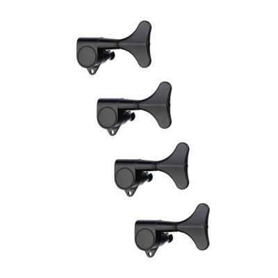 MHB-02-BK-4L Колки для бас-гитары 4л, черные, Metallor